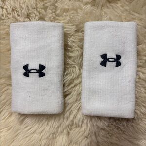 Under Armour White and Black Sports Wristbands